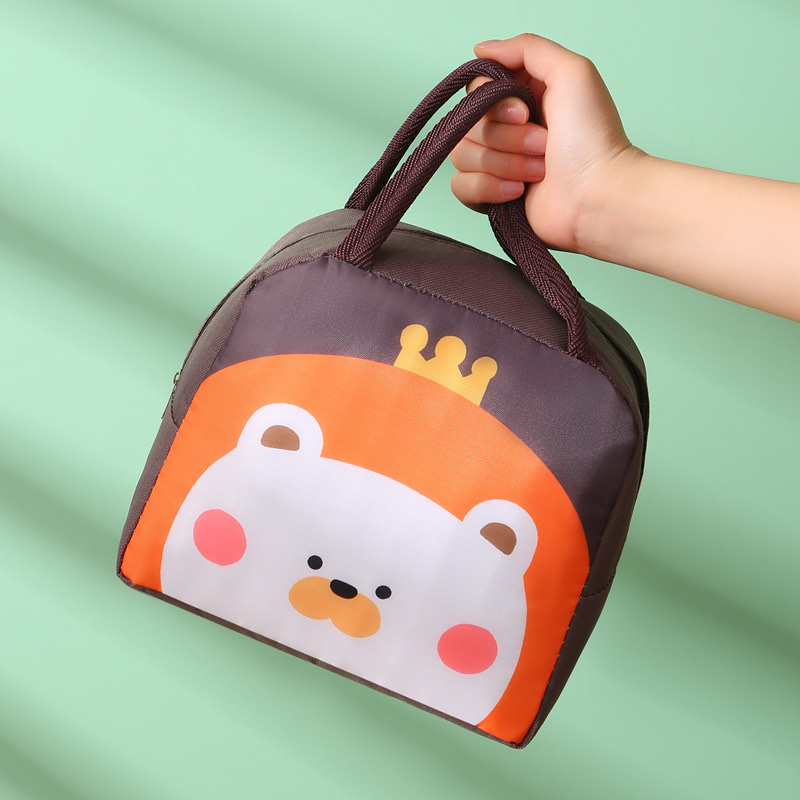 Cartoon lunch boxes, tote bags, thickened aluminum foil insulated bags, cute bento bags, lunch bags for work and school detail image 9