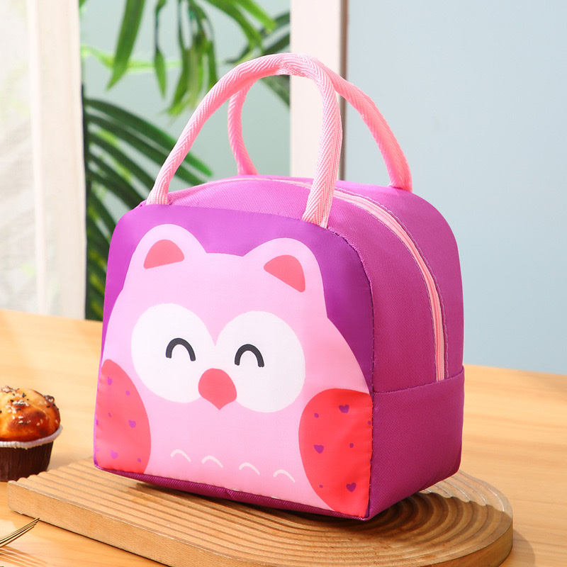 Cartoon lunch boxes, tote bags, thickened aluminum foil insulated bags, cute bento bags, lunch bags for work and school detail image 14