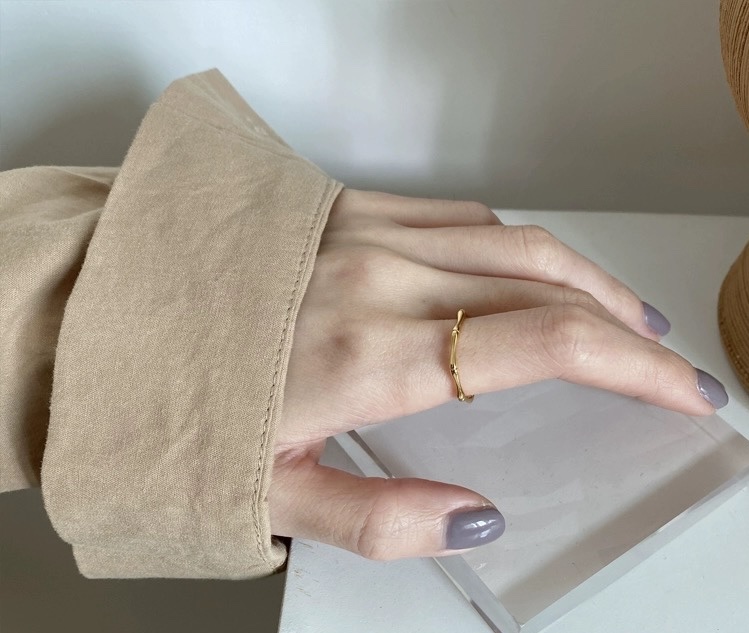 戒指，骨节，竹节戒，男女，开口戒指详情图3