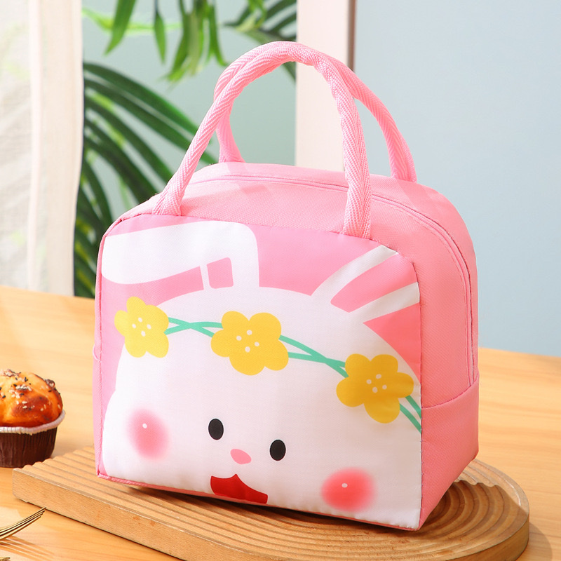 Cartoon lunch boxes, tote bags, thickened aluminum foil insulated bags, cute bento bags, lunch bags for work and school detail image 12