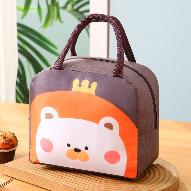 Cartoon lunch boxes, tote bags, thickened aluminum foil insulated bags, cute bento bags, lunch bags for work and school detail image 11