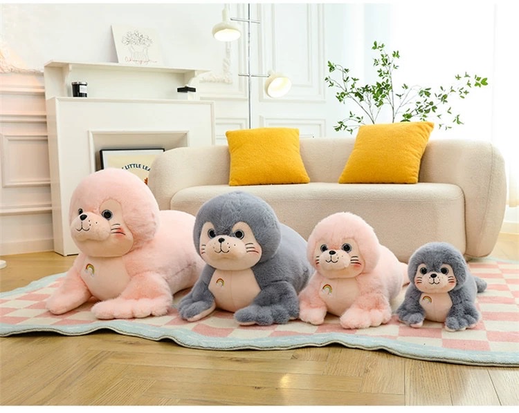 Cute little seal plush toys, simulated sea lion dolls, stuffed pillows, birthday gifts for girls and children detail image 11