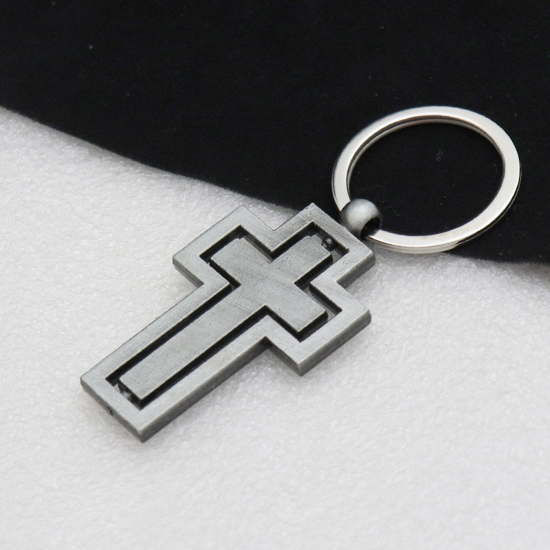Rotating cross cross-border supply in stock, new rotating metal fun men's and women's car bags, keychains and accessories detail image 8