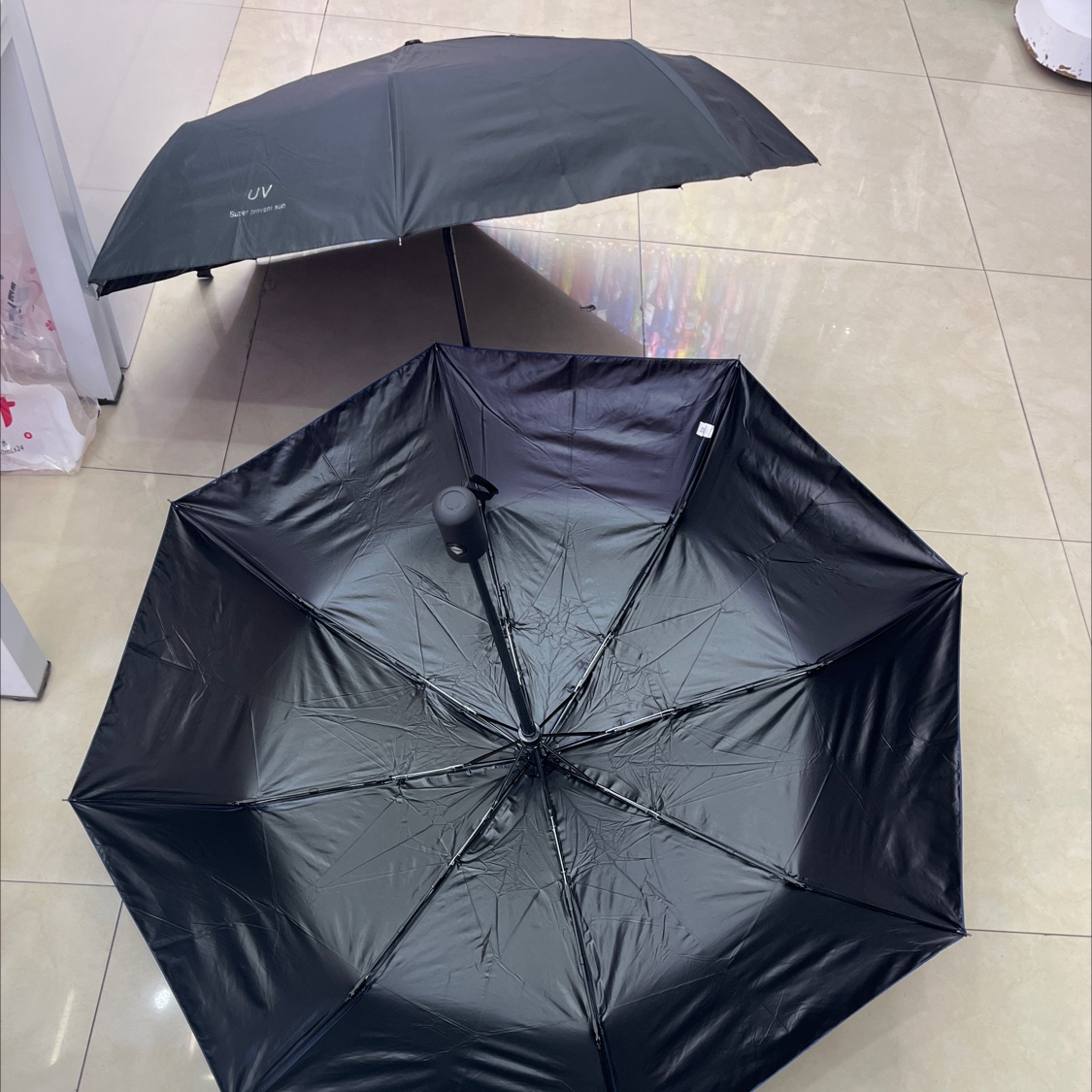 Fully automatic vinyl umbrella, rainproof and UV-resistant umbrella, vinyl umbrella for all weather conditions! Umbrella Automatic umbrella Specification image