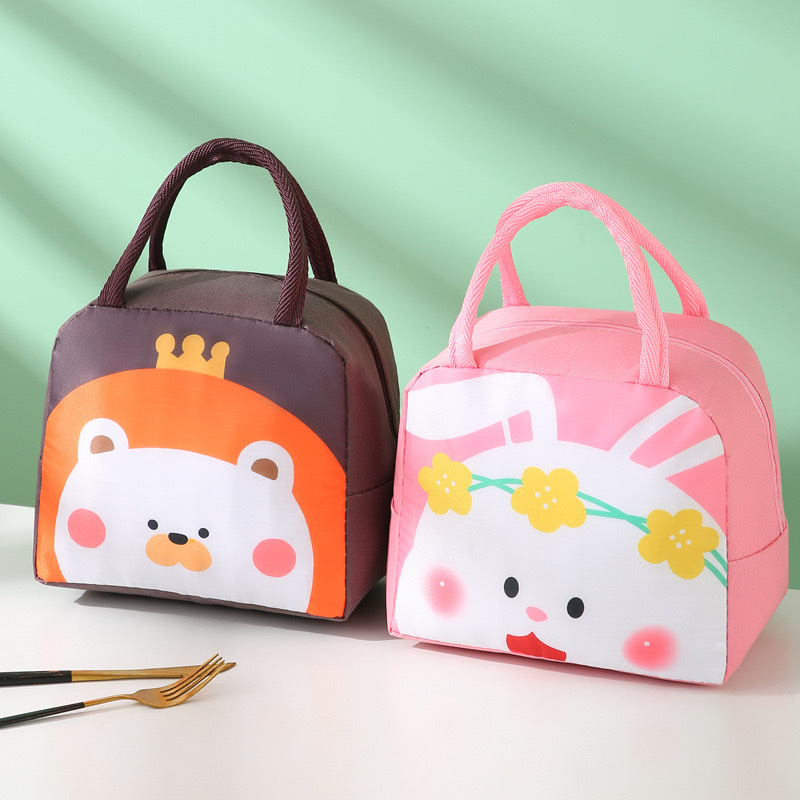 Cartoon lunch boxes, tote bags, thickened aluminum foil insulated bags, cute bento bags, lunch bags for work and school