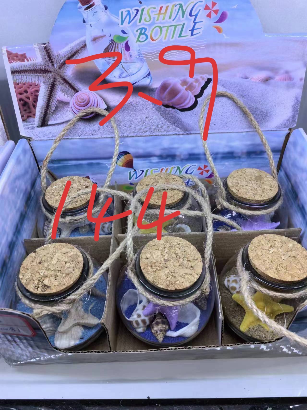 贝壳礼品，一件144，一盒6个，颜色混