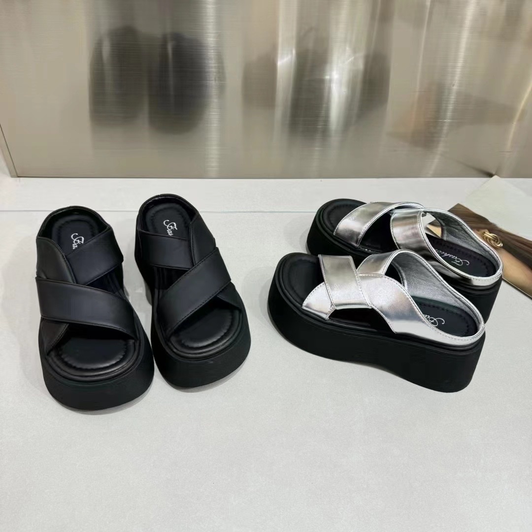 小个子增高7cm厚底显腿长凉拖松糕凉鞋百搭外穿拖鞋夏季凉拖女款时尚产品图