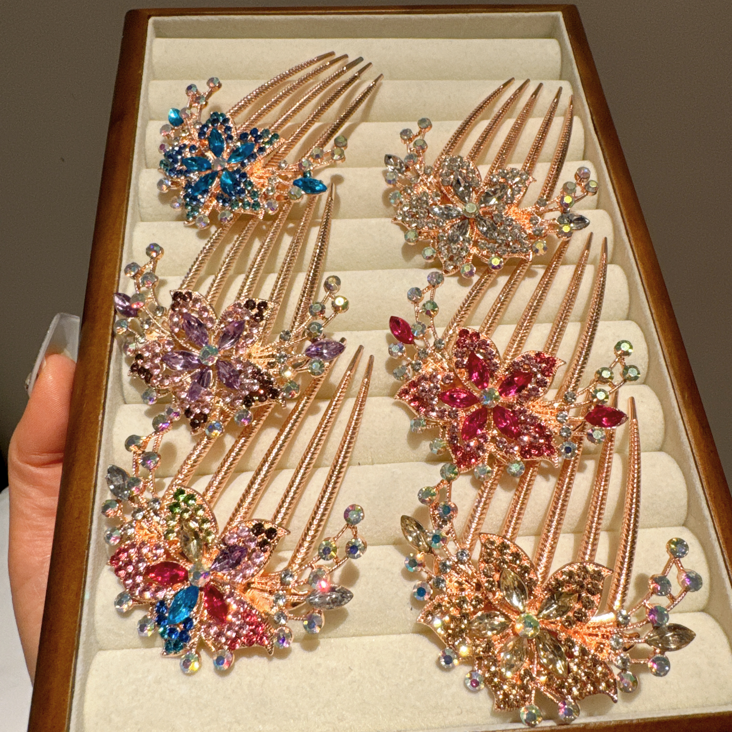 Hair Combs, Hair Clips, Hair Clips, Hair Accessories, Hair Flower Pins, Combs, Crystal Headwear, Alloy Jewelry, Adult And Female Hairpins, Accessories