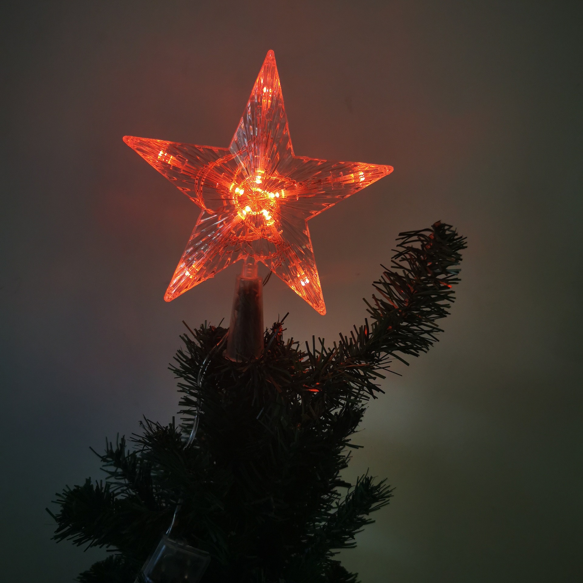 Christmas tree ceiling light, led illuminated star light, five-pointed star color light, room decoration, cross-border Christmas tree light, festival decoration items detail image 8