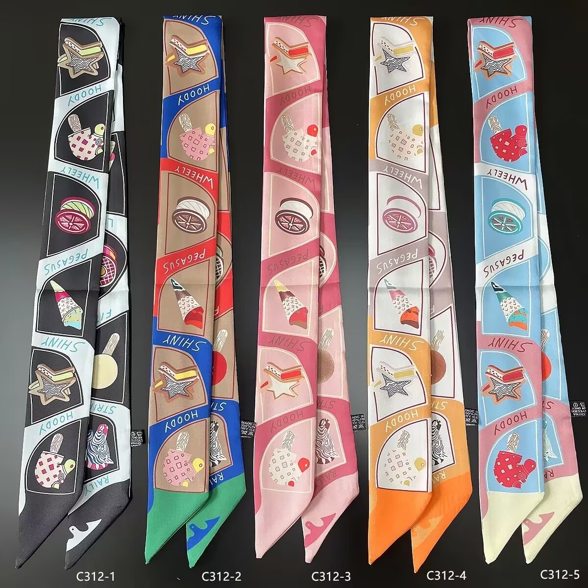French Net Red Headband For Girls Like Brocade Bow Tied Hair Streamers Korean Silk Scarf High Sense Headband details Picture
