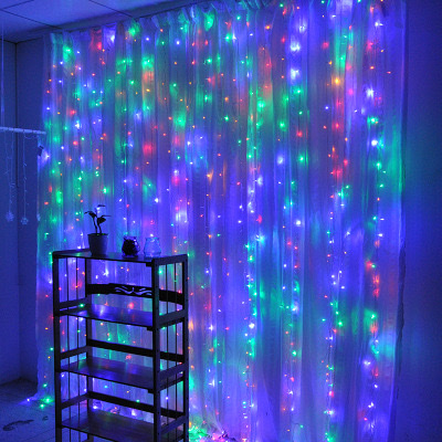 led curtains, New Year atmosphere lights, colored lights, flashing lights, string lights, starry sky atmosphere lights, bedroom internet-famous decorations, Christmas decorations, festival outfits detail image 8