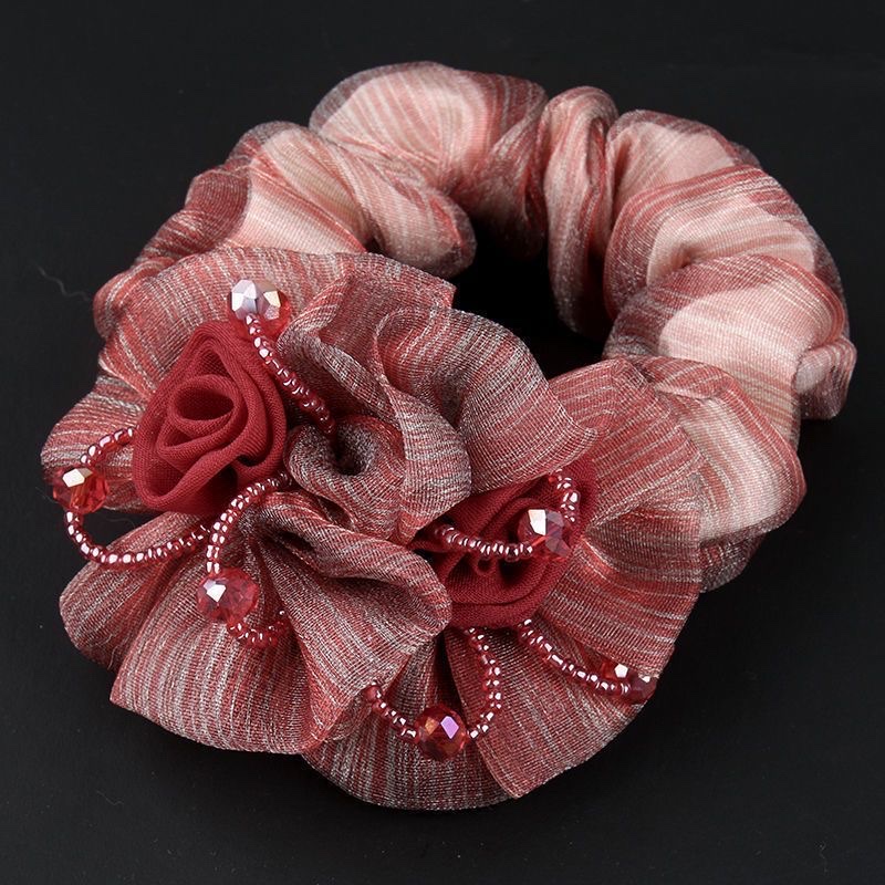 Fashionable lady's large intestine hair band, hair tie, hair band, hair tie, hair accessory, simple and durable, does not damage hair, high-elasticity hair band, hair band, hair tie, large intestine hair band detail image 7