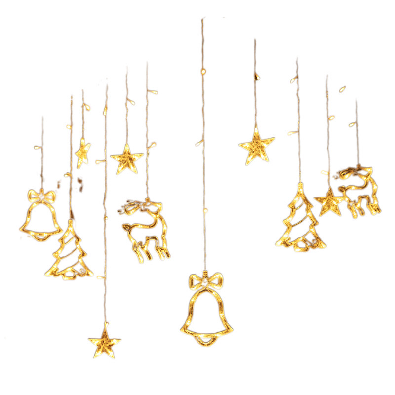 led Christmas series curtain lights, Christmas decoration and arrangement, Christmas lighting fixtures, Christmas decorations, festival outfits Item Picture