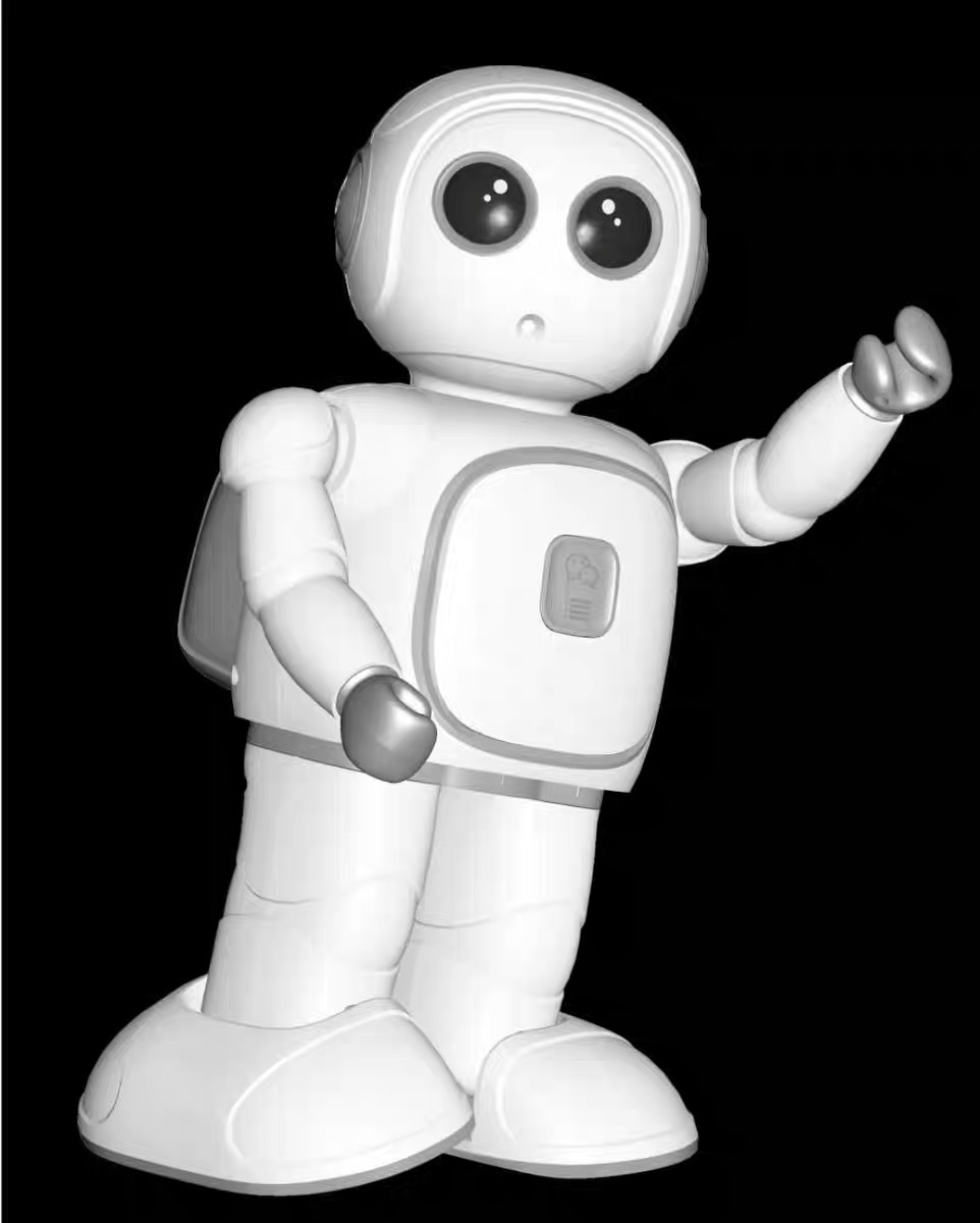 小宝智能学习早教机器人 舞蹈编程陪伴机器人 Wi-Fi智能机器人白底实物图