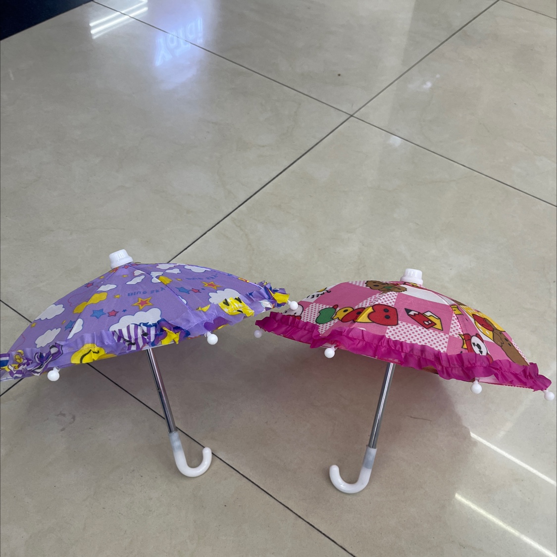 15 cm small flower cloth umbrella, children's umbrella, cartoon umbrella, decorative umbrella, toy umbrella, mobile phone umbrella, factory direct sales umbrella details Picture