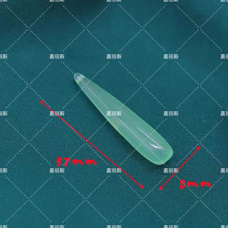 Resin imitation natural stone imitation jade long water drop diy ancient-style hairpin, step tassel pendant, hanging pendant material, decorative accessories Specification image