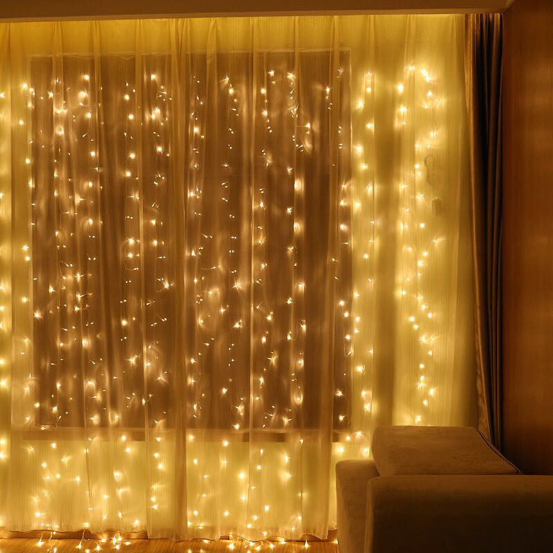 led curtains, New Year atmosphere lights, colored lights, flashing lights, string lights, starry sky atmosphere lights, bedroom internet-famous decorations, Christmas decorations, festival outfits detail image 11