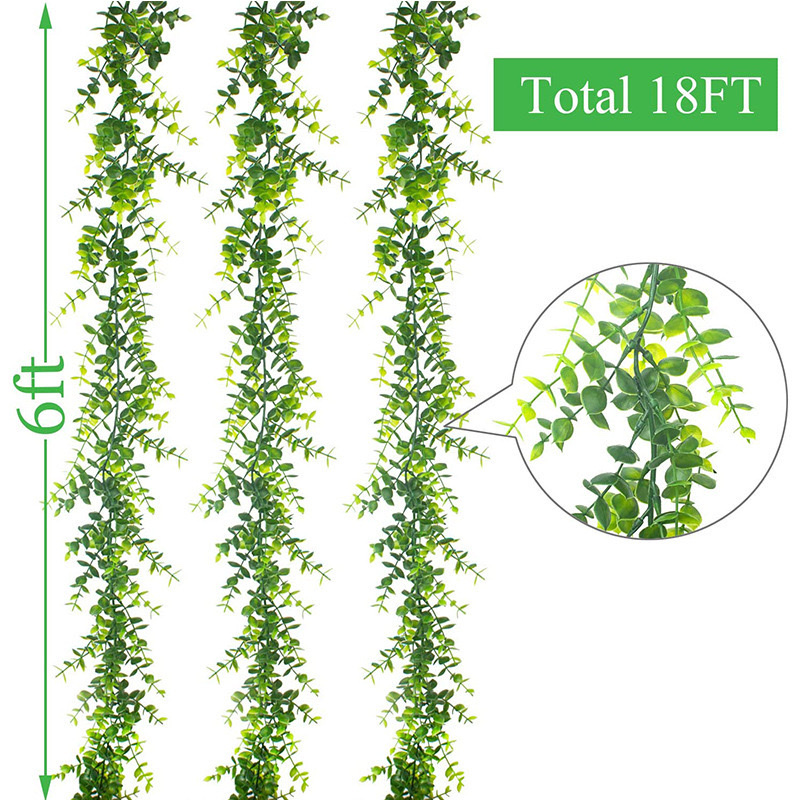 126目1.8米尖尤加利藤条 办公装饰塑料花藤蔓仿真绿植详情图3