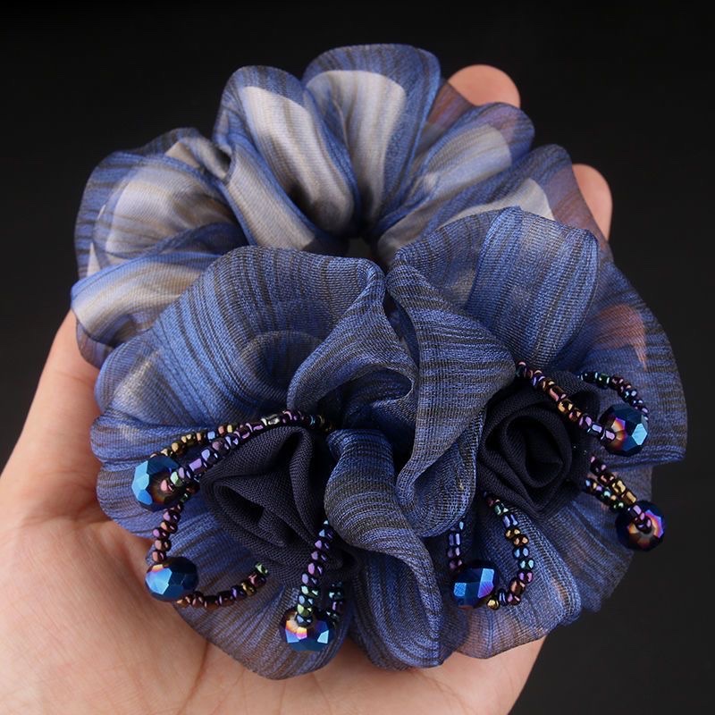 Fashionable lady's large intestine hair band, hair tie, hair band, hair tie, hair accessory, simple and durable, does not damage hair, high-elasticity hair band, hair band, hair tie, large intestine hair band detail image 8