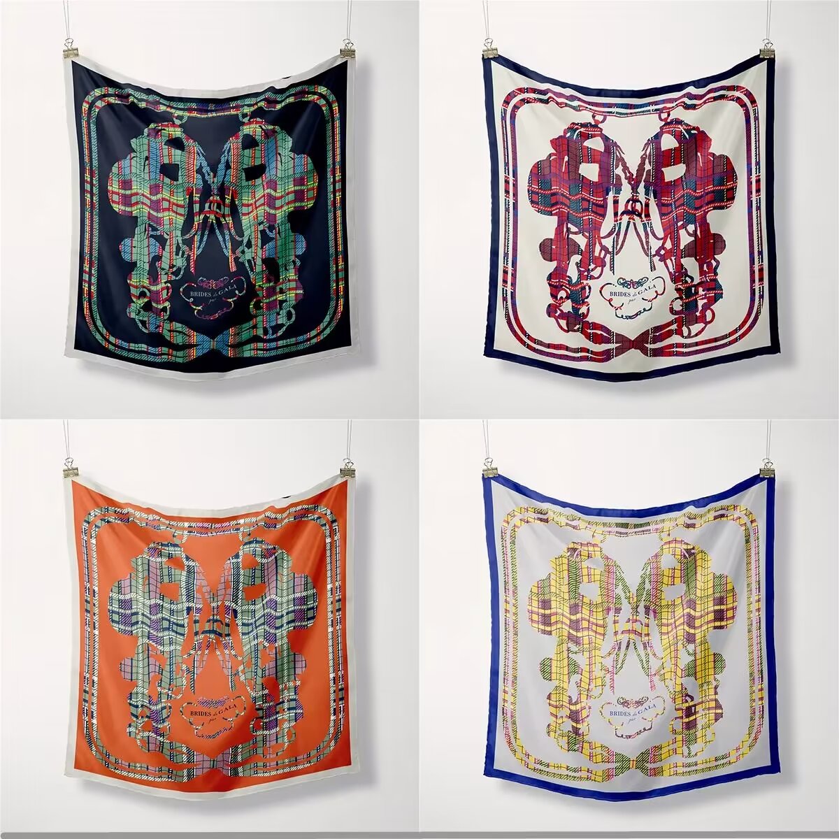 53 Twill Small Square Scarf Summer New Fresh European Silk Scarf Scarf Casual All-Match Age Reduction Fashion Cheongsam Shirt Scarf details Picture