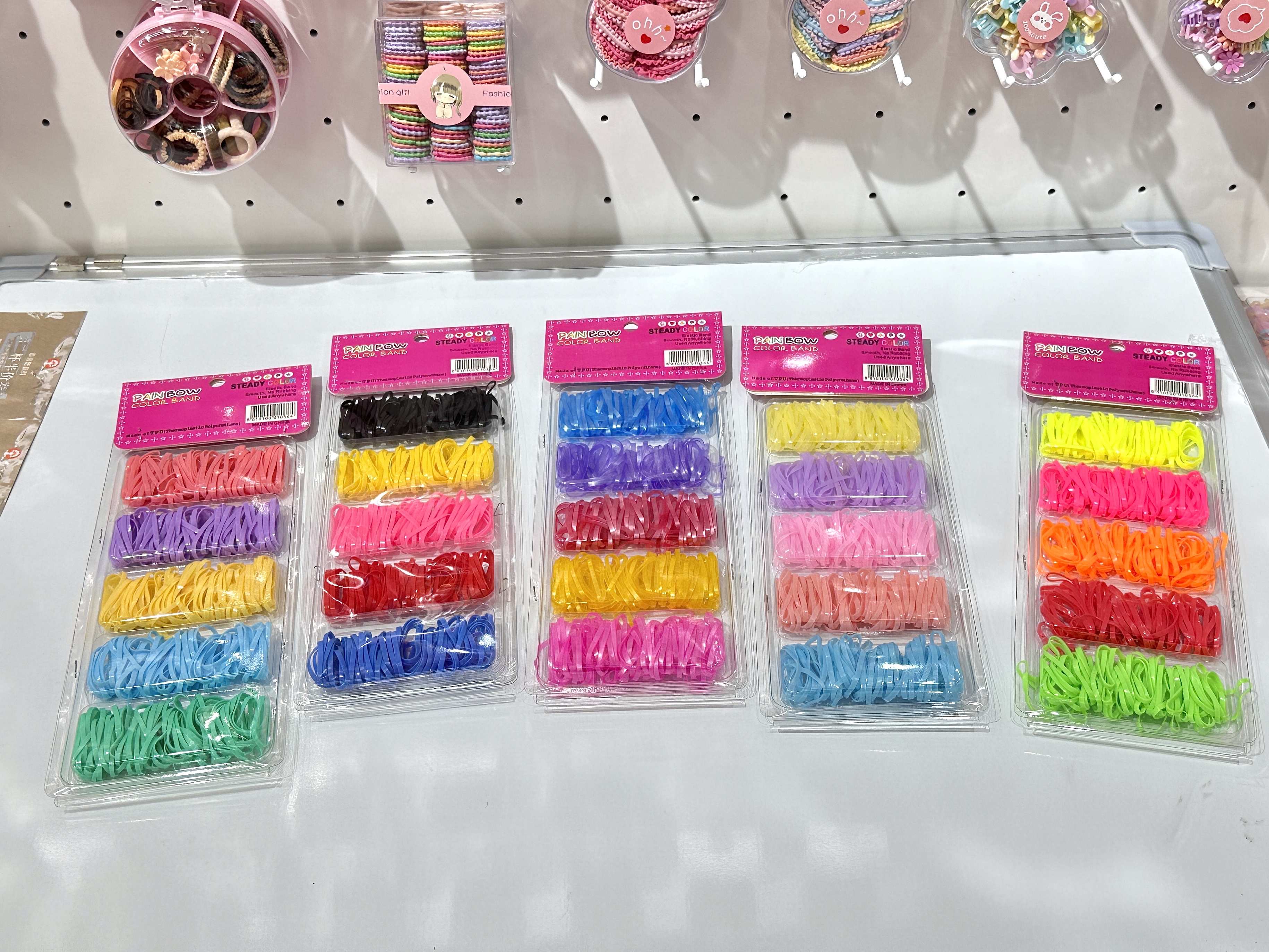 Colorful high-elasticity disposable drawstring bags for girls, ensuring the baby's hair is not damaged