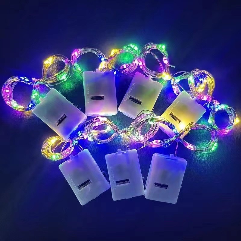 Small white box colored lights, flower bouquets, gift boxes, decorative atmosphere lights, Christmas decorations Item Picture