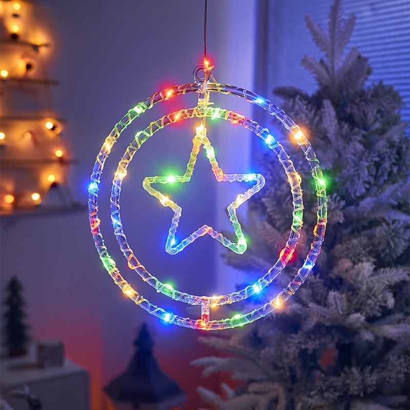2024 New Christmas lights, Christmas scene arrangement, atmosphere decoration, 8 functions, leather thread colored lights, Christmas decorations, festival outfits detail image 10