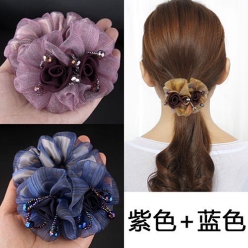 Fashionable lady's large intestine hair band, hair tie, hair band, hair tie, hair accessory, simple and durable, does not damage hair, high-elasticity hair band, hair band, hair tie, large intestine hair band