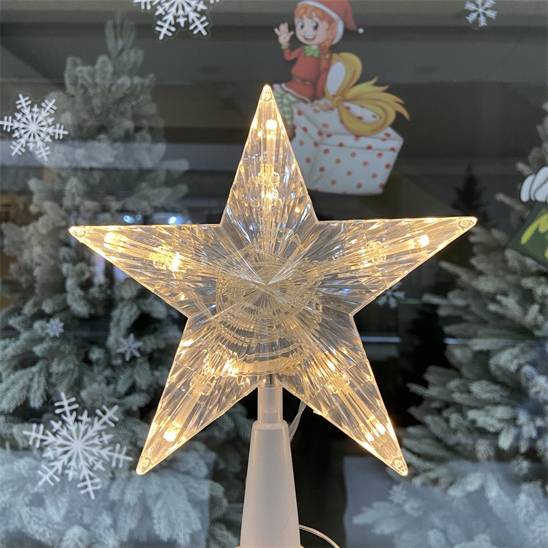 Christmas tree ceiling light, led illuminated star light, five-pointed star color light, room decoration, cross-border Christmas tree light, festival decoration items detail image 9