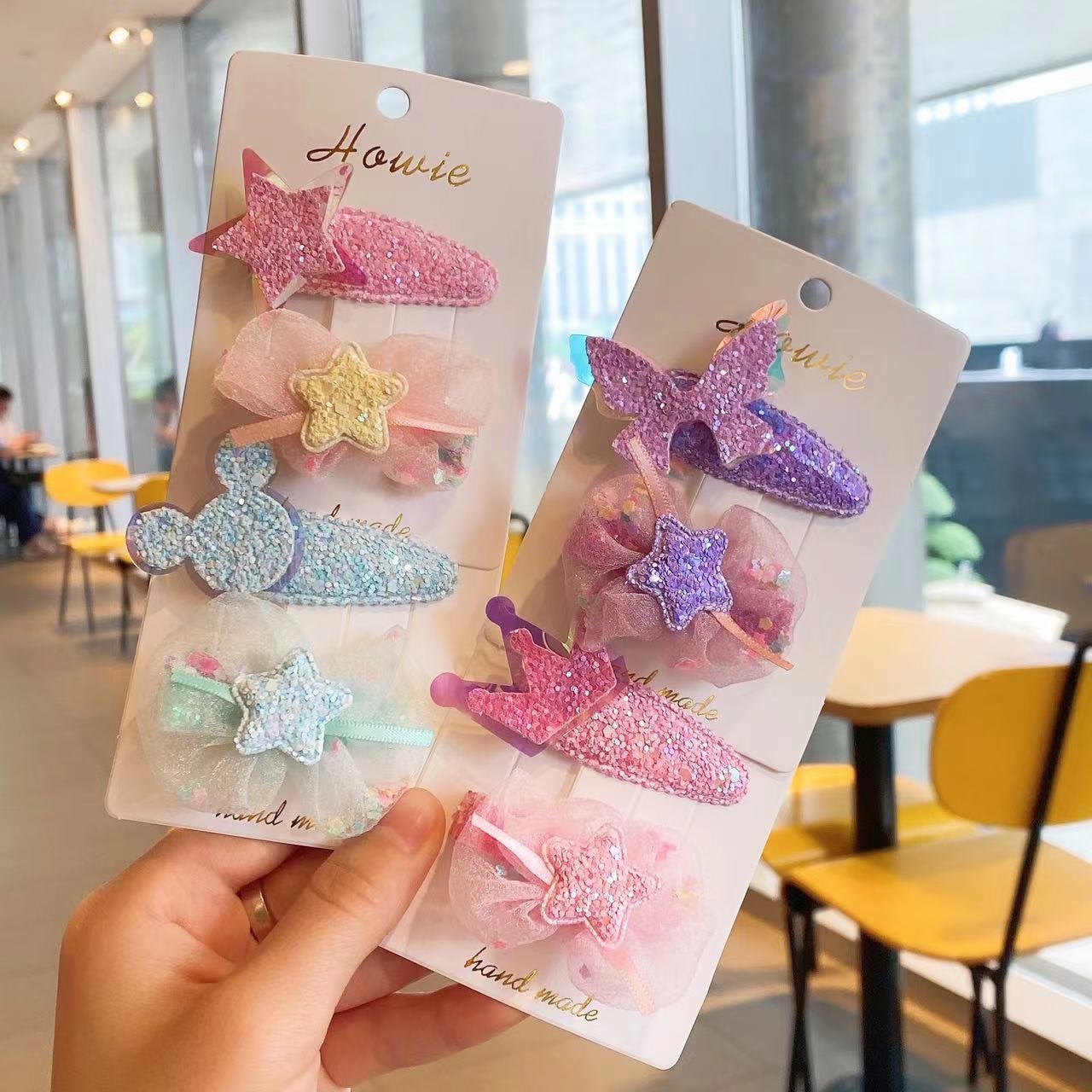Cartoon children's set series, Mermaid Girl hair clip details Picture