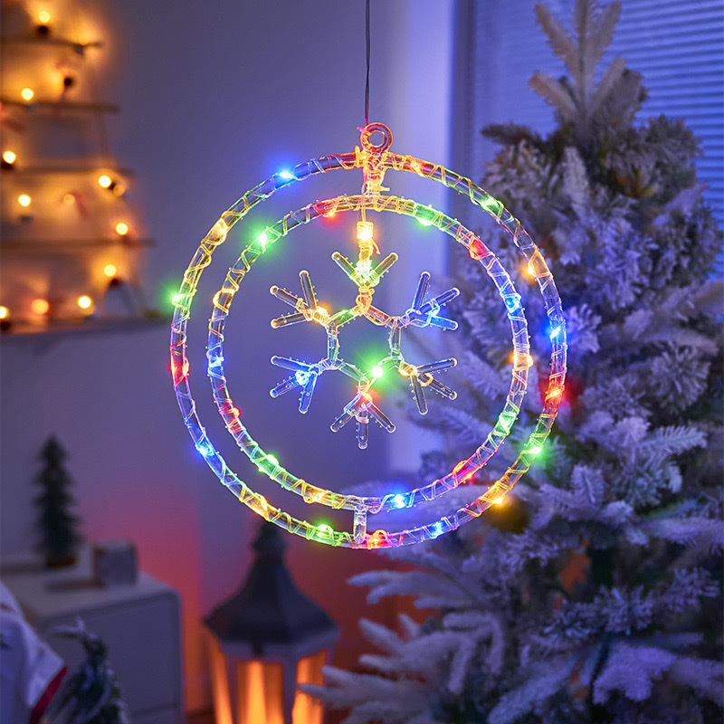 2024 New Christmas lights, Christmas scene arrangement, atmosphere decoration, 8 functions, leather thread colored lights, Christmas decorations, festival outfits detail image 11