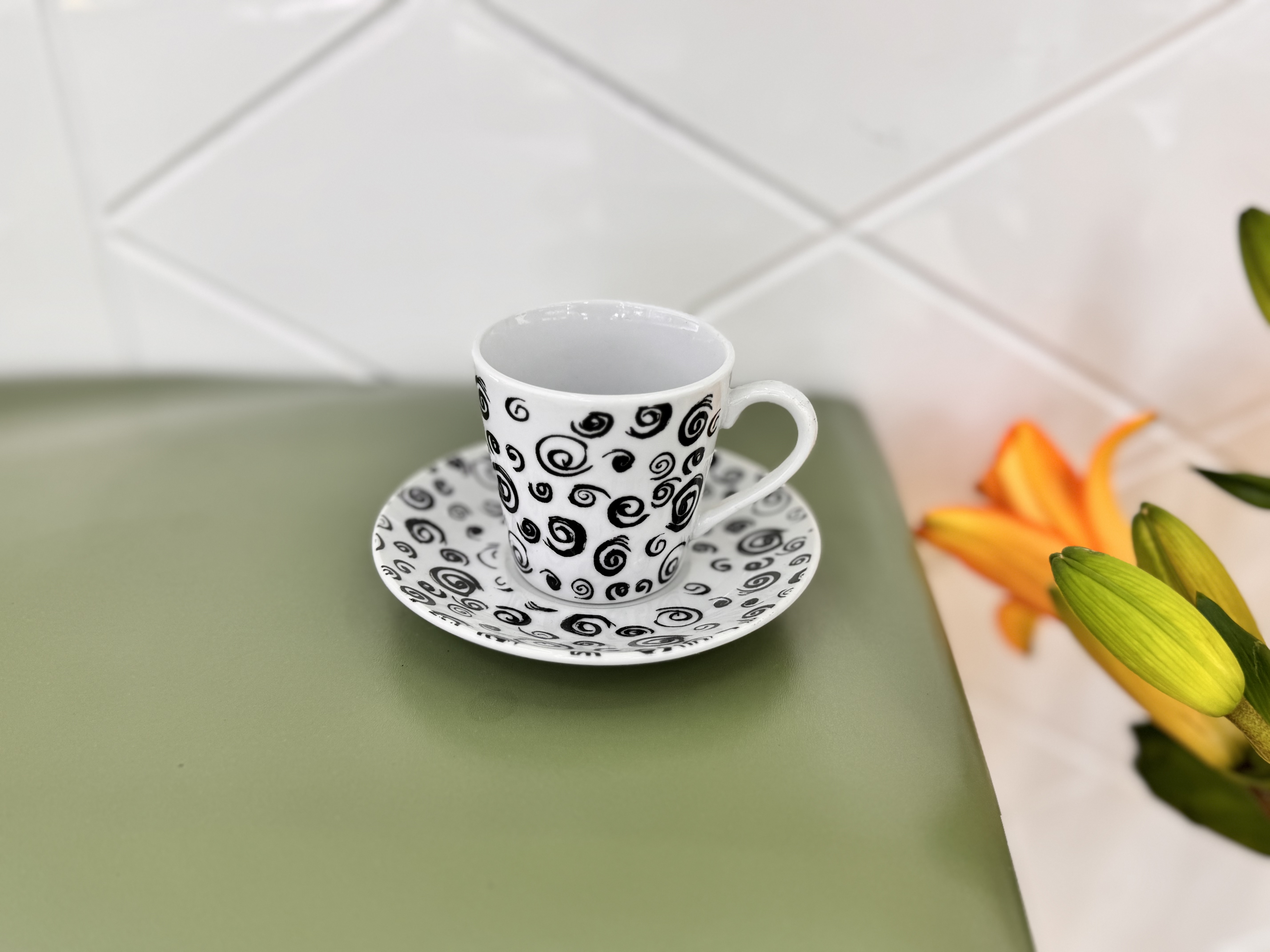 东方莹骨瓷手冲咖啡套装 陶瓷咖啡杯 优雅高档享受咖啡时光 简约设计风格B01