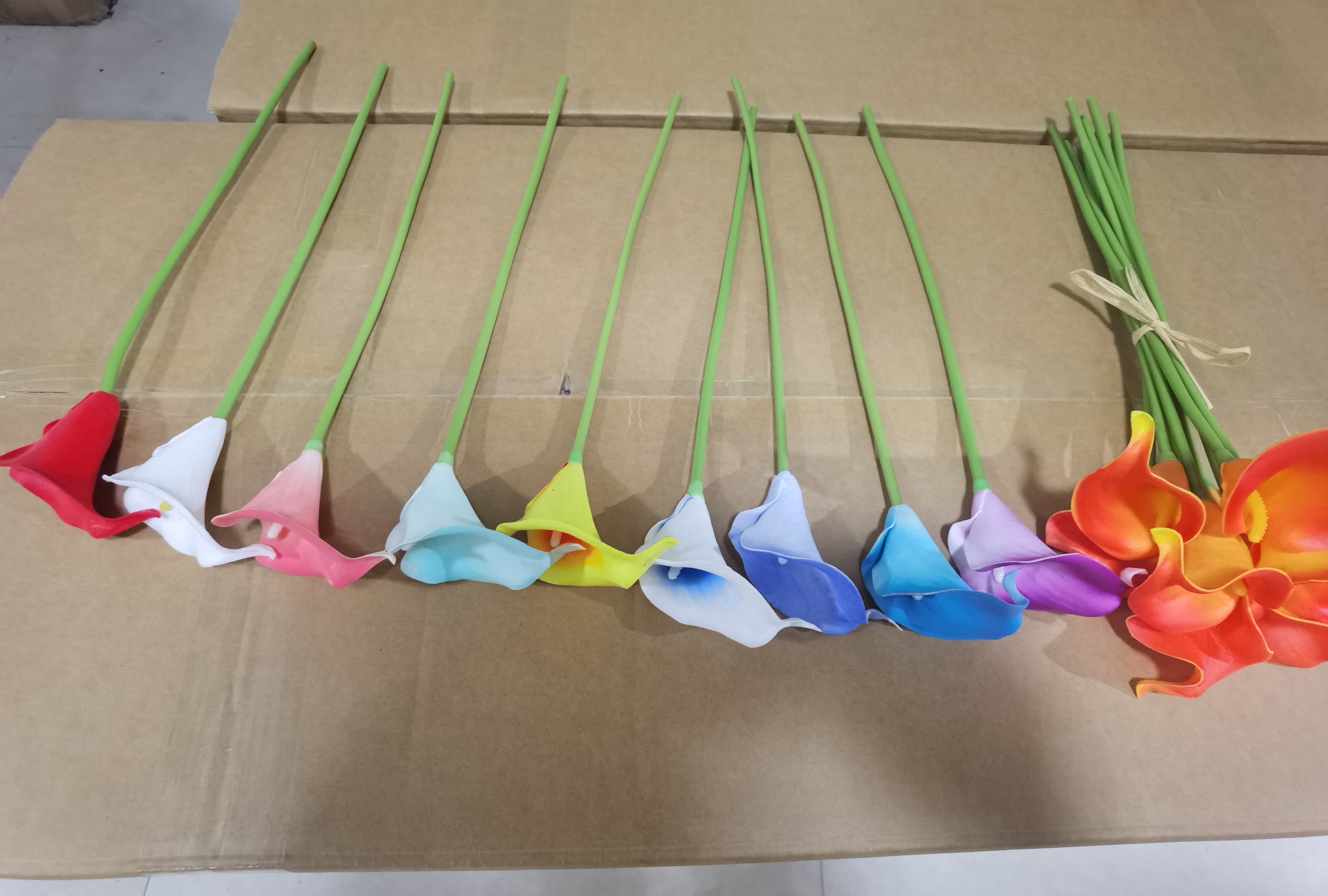 单支马蹄   人造櫻花樹    迷你马蹄莲  仿真花   人造櫻花樹