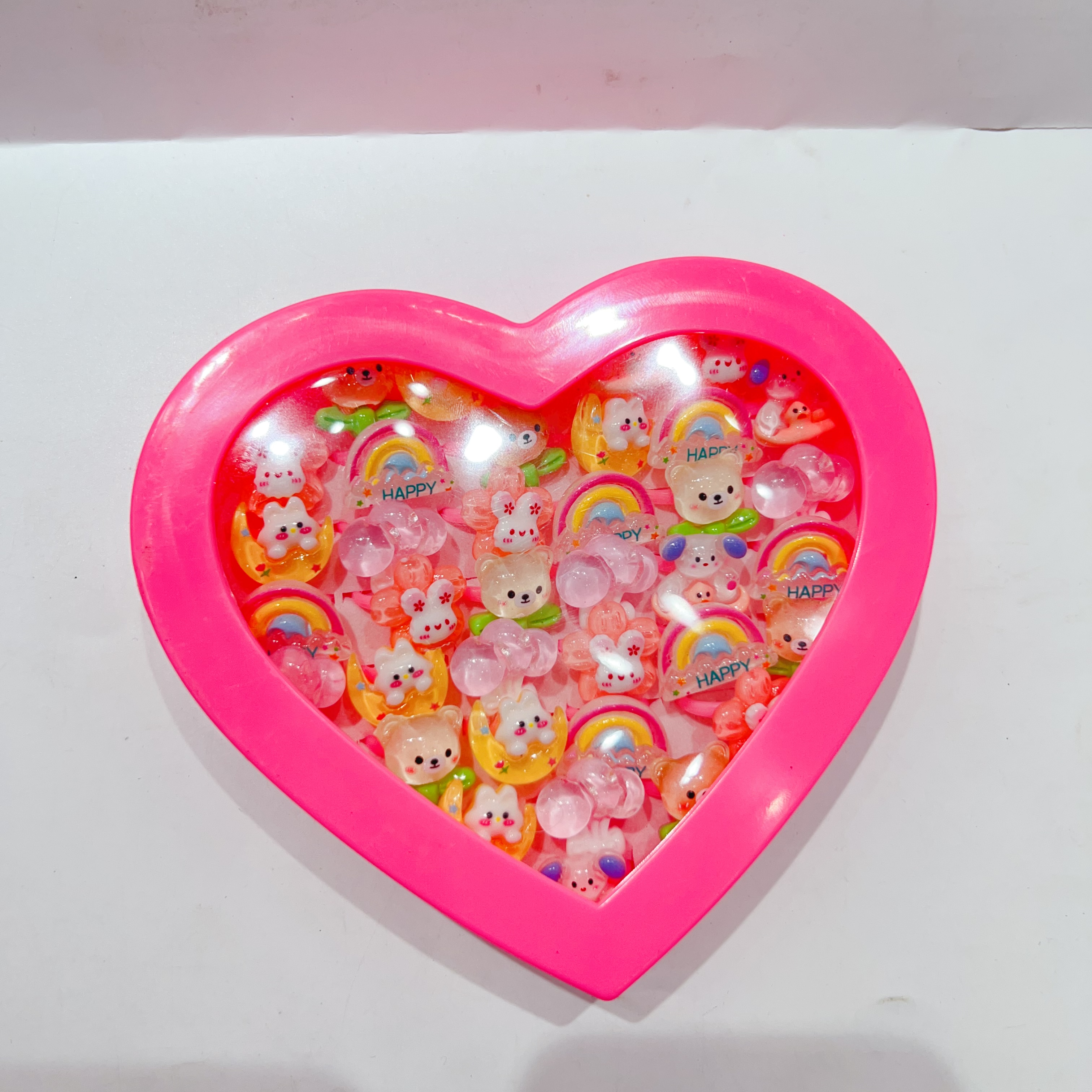 Children's rings, cartoon bears, Children's Day gifts, toys, girls' rings, accessories, girls' princess rings detail image 3