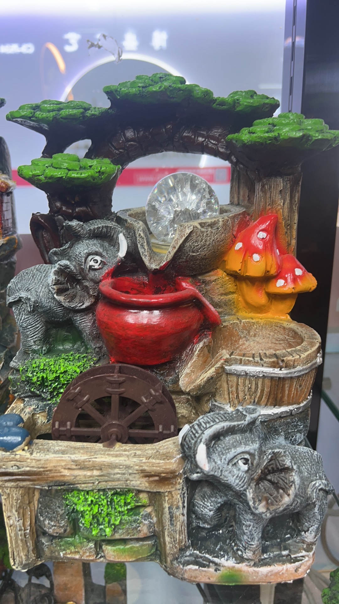 树脂摆件最新款树脂工艺品树脂流水喷泉迷你景观工艺品山水工艺礼品