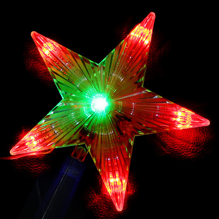 Christmas tree ceiling light, led illuminated star light, five-pointed star color light, room decoration, cross-border Christmas tree light, festival decoration items Item Picture