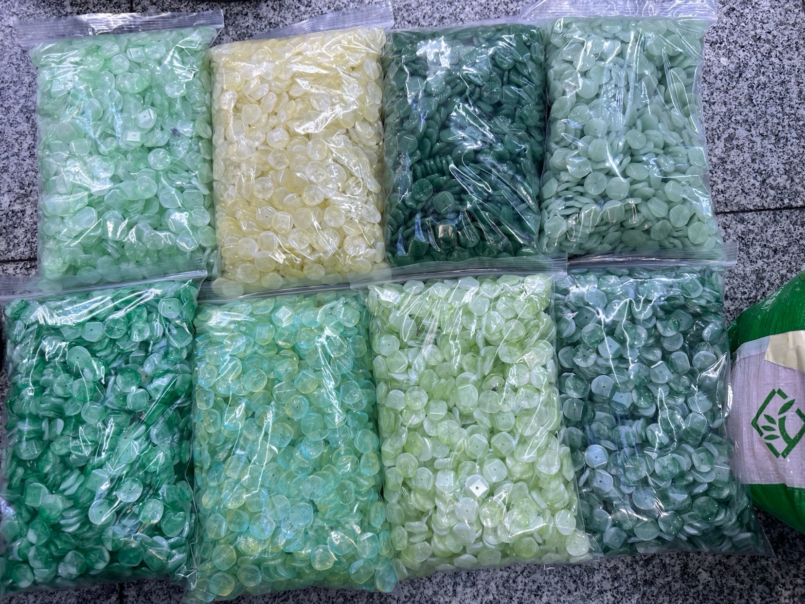 16mm中孔琉璃小荷叶diy古风发簪玉簪花材料