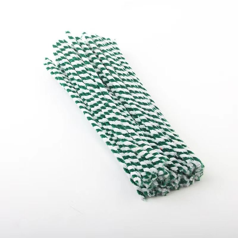 Two-color twist rods, twisted twist rods, two-color wool roots, Christmas wool strips, fleece strips, DIY handmade twist rods, twist rods detail image 13