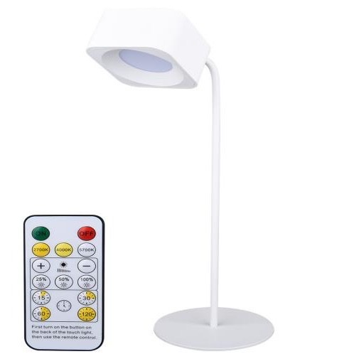 New cross-border book lamp LED table lamp, touch atmosphere lamp, remote control iron base table lamp, book lamp, bedroom study lamp bed details Picture