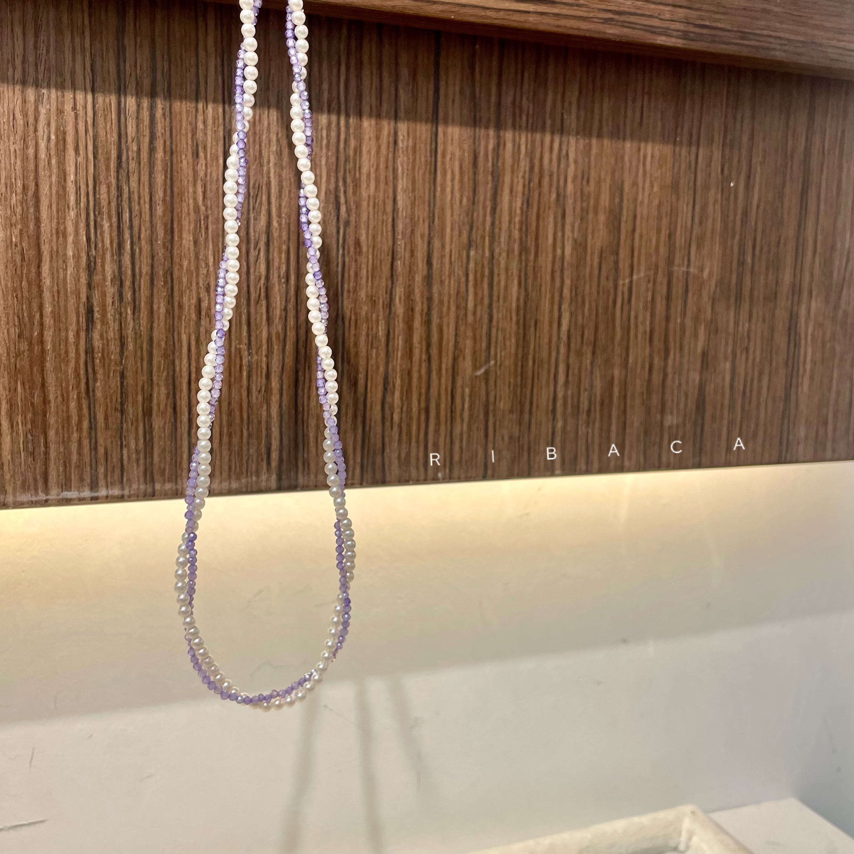 施家珍珠项链 精致饰品 珍珠叠带 优雅女士首饰 简约时尚配饰详情图8