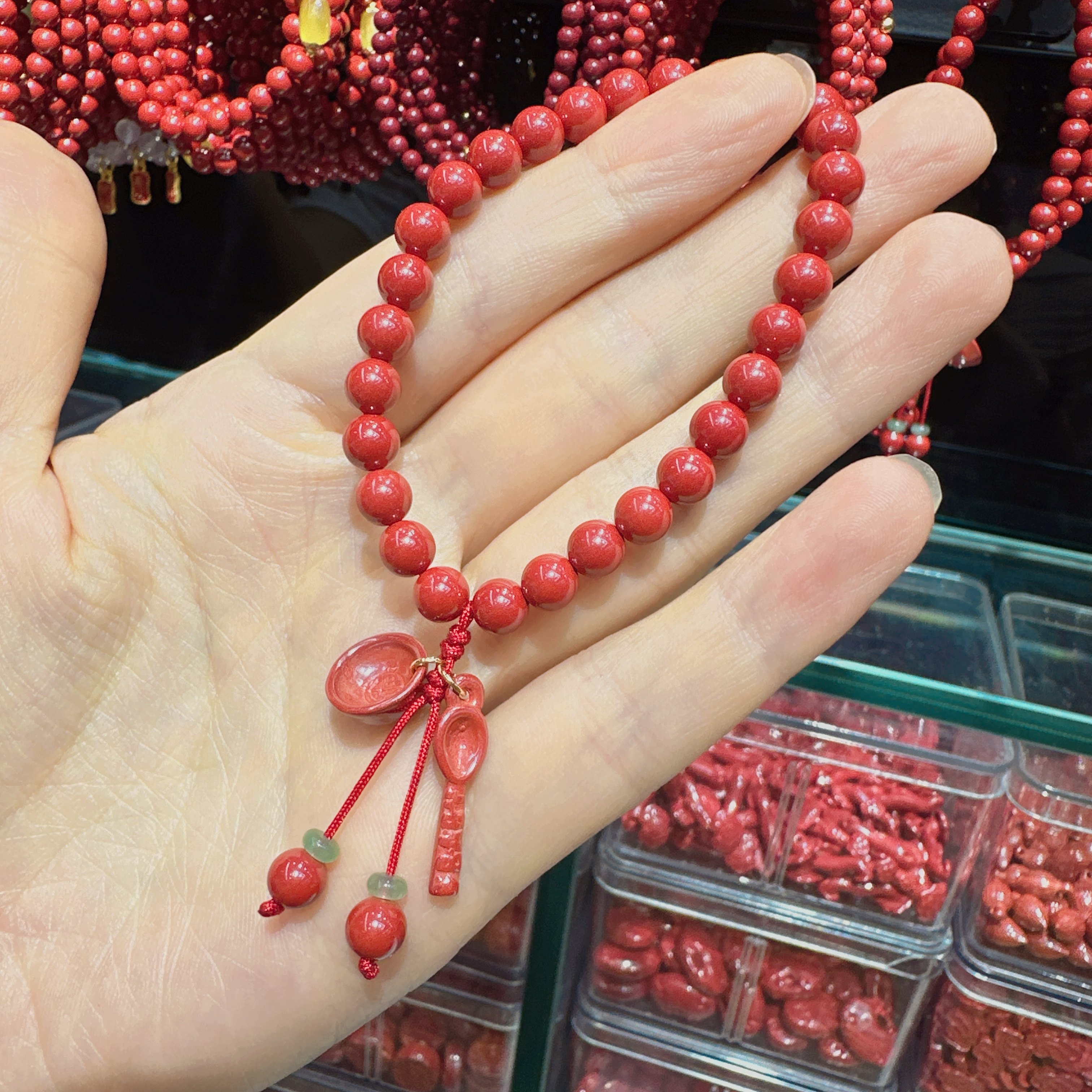 朱砂手链手串文玩手串