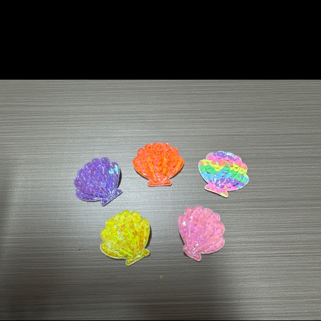 DIY sequined shells, creative crocs accessories, high-quality sequined material princess dress accessories