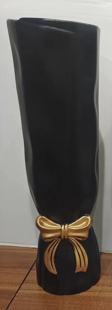 ins奶油风花瓶手捧花束陶瓷摆件客厅电视柜插花 北欧摆设详情图2