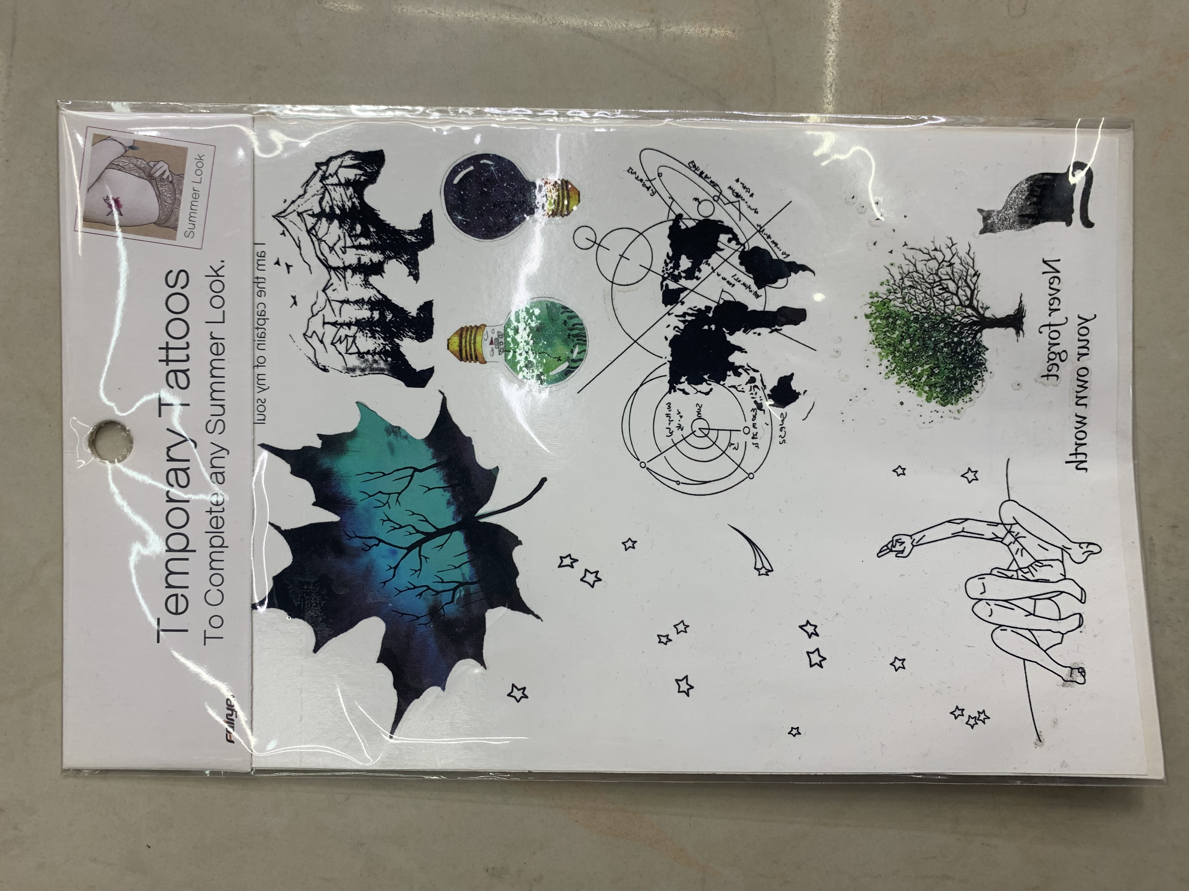 时尚流行纹身贴纸纹身饰品贴纸产品图