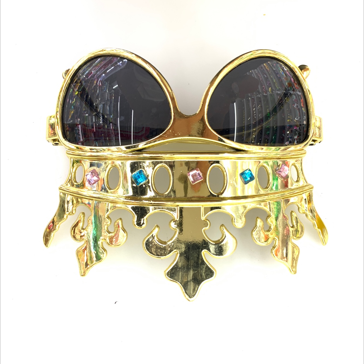Festive party decorative glasses, crown glasses detail image 1