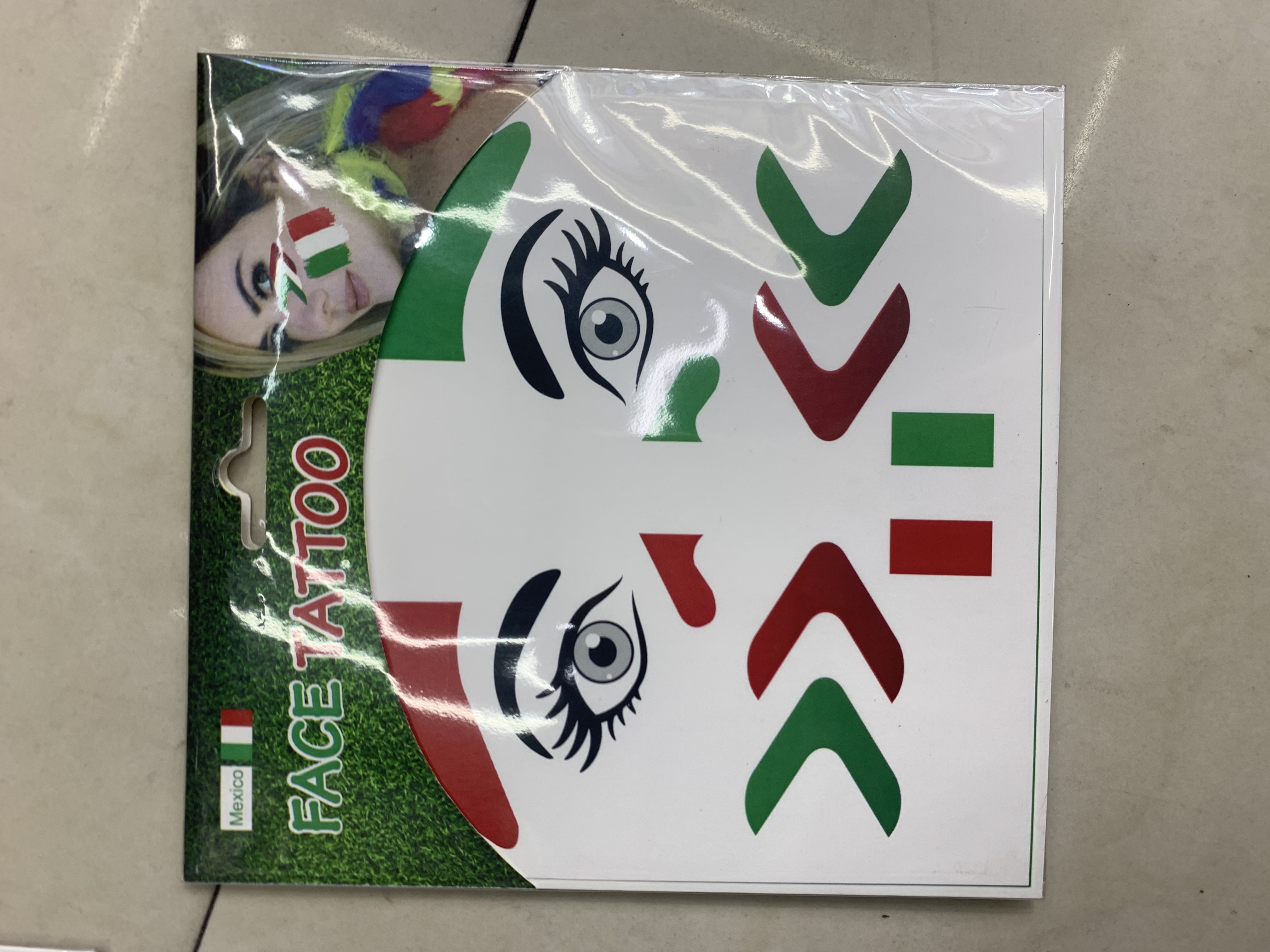 纹身贴纸国旗纹身贴纸贴纸贴纸白底实物图