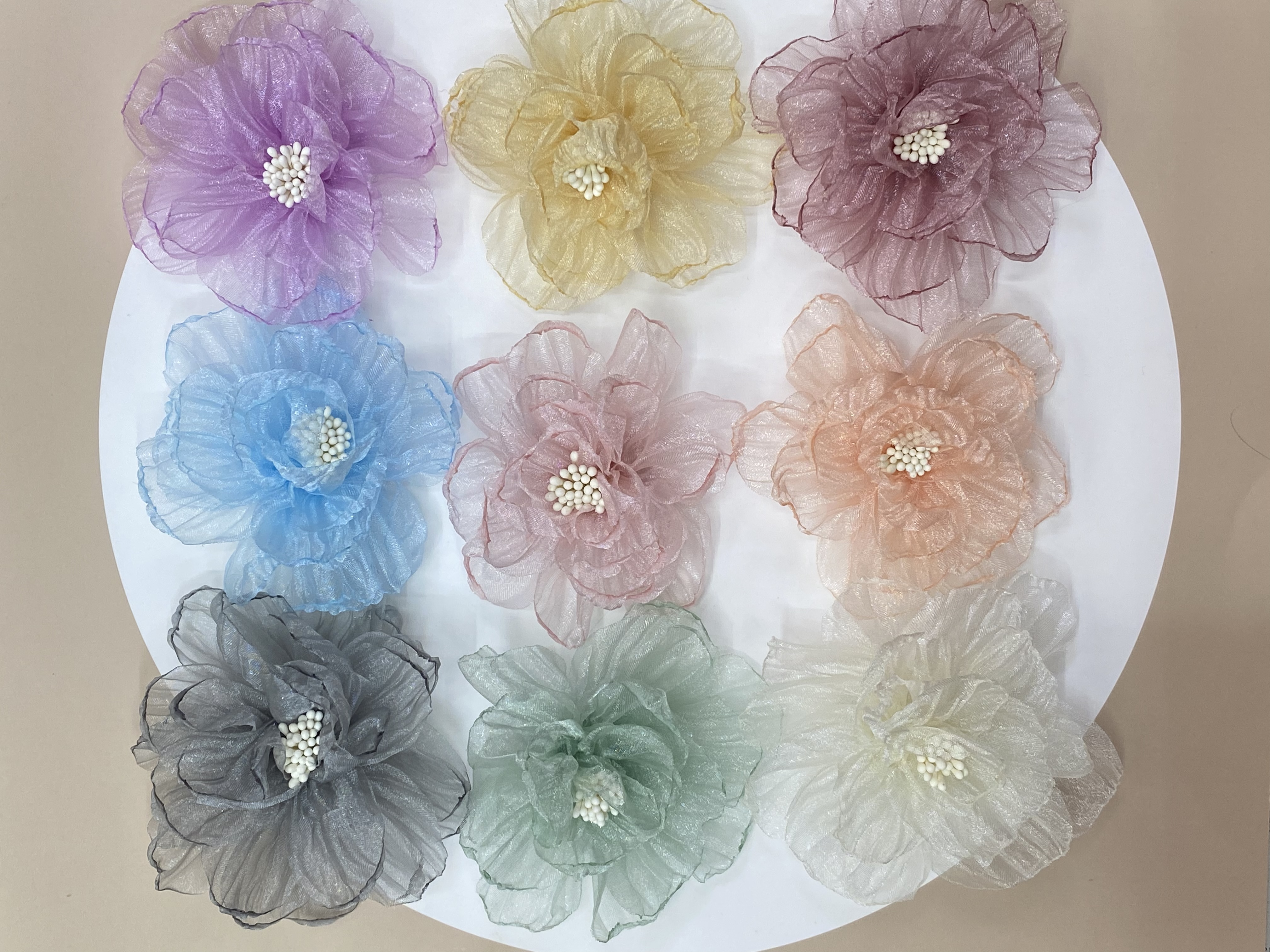 New snow yarn hand-burned edge matchstick, accessories, flower ornaments, clothing accessories, complete color range, 8.5m