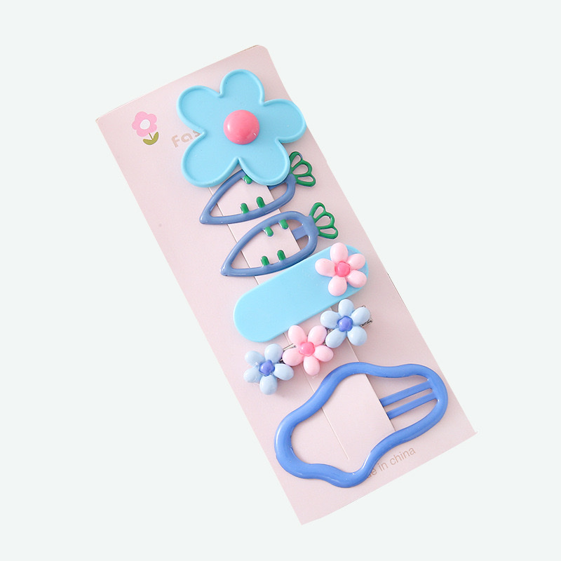 贝利饰品新款儿童女童花朵云朵套装女孩侧边刘海夹宝宝后脑勺碎发发夹发饰 详情图2