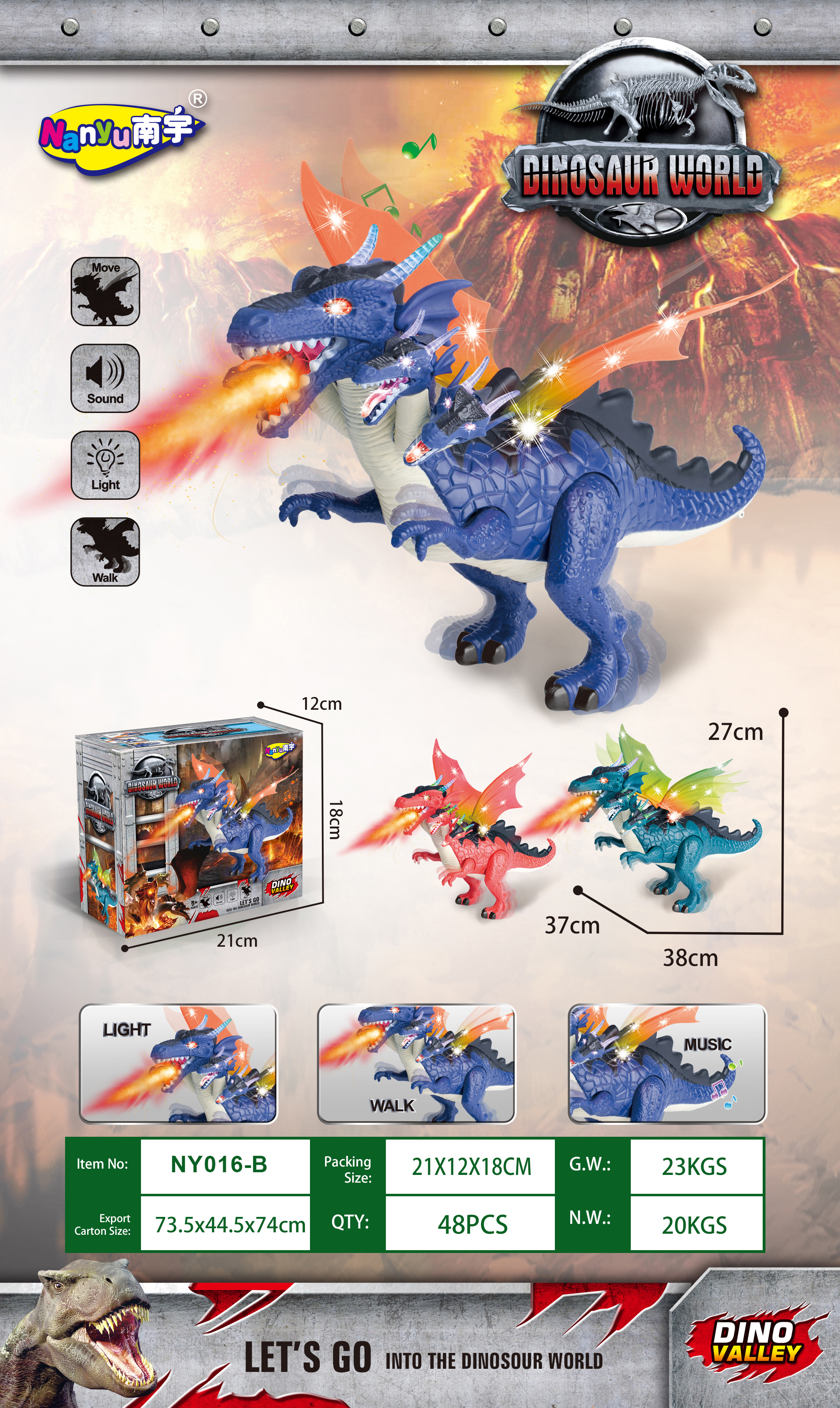 Dinosaur Electric Crawling Pool Educational Toy Simulation Toy details Picture