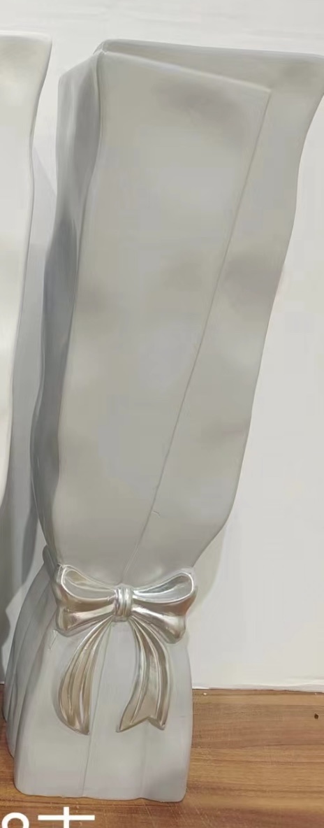 ins奶油风花瓶手捧花束陶瓷摆件客厅电视柜插花餐桌 北欧摆设花瓶详情图4